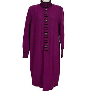 Alnoral Al Spokavicius Danielle Oliver Wool Knit Dress Vintage NWT $398 sz L